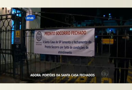 Fechamento do PS da Santa Casa de São Paulo